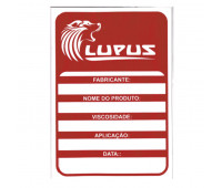 Adesivo para Identificação Grande Lupus 0102 Vermelho