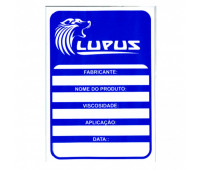 Adesivo para Identificação Grande Lupus 0103 Azul