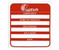 Adesivo para Identificação Médio Lupus 0112 Vermelho