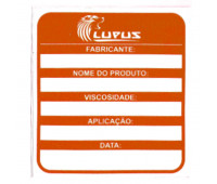 Adesivo para Identificação Médio Lupus 0116 Laranja