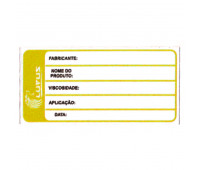 Adesivo para Identificação Pequeno Lupus 0124 Amarelo